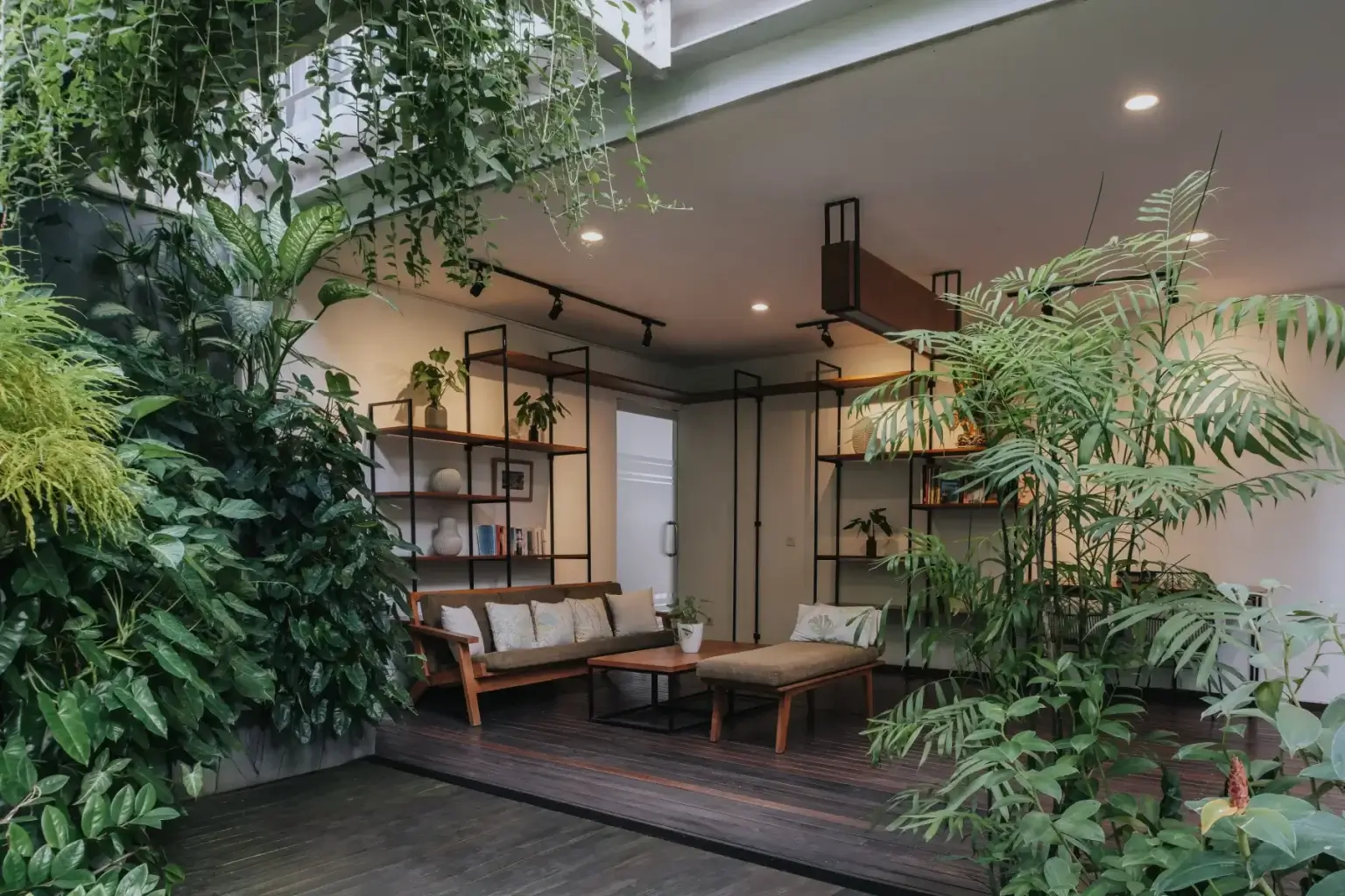Tranquil Library and Lounge at Rimbun Canggu Hotel
