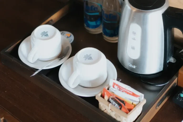 In-Villa Coffee and Tea Maker Station at Rimbun Canggu Joglo Villas